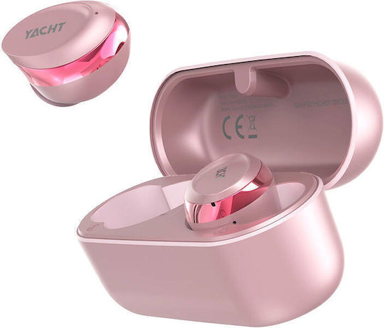 HiFuture YACHT In-Ear Bluetooth-Freisprecheinrichtung Kopfhörer mit Schweißresistenz und Ladeetui Rose Gold