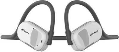 HiFuture Future Mate В ухото Bluetooth хендсфри Слушалки с Устойчивост на Пот Silver/White