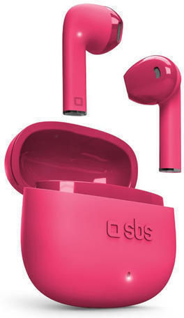 SBS One Color Earbud Bluetooth Handsfree Căști cu Carcasă de Încărcare Roz