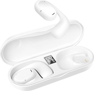 XO X25 Air Conduction Bluetooth Handsfree Earphones with Charging Case Whitά