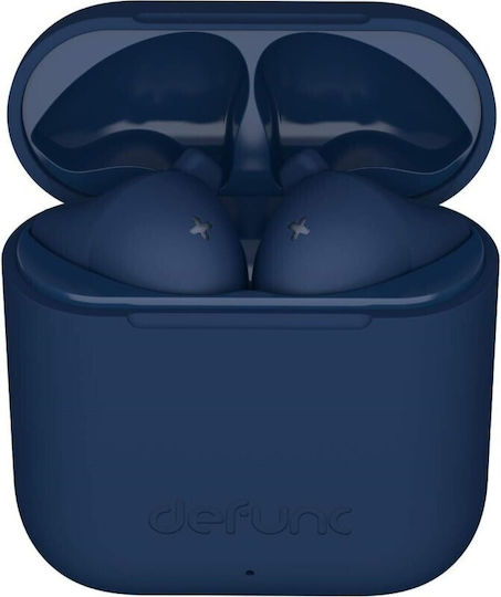 Defunc True Go Slim Earbud Bluetooth Handsfree Earphones with Sweat Resistance and Charging Case Blue