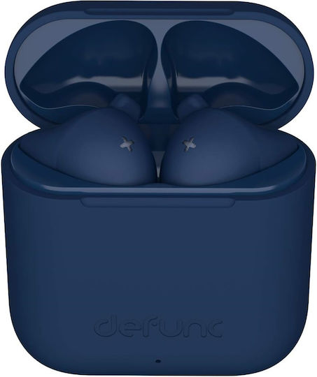 Defunc True Go Slim Earbud Bluetooth Handsfree Earphones with Sweat Resistance and Charging Case Blue