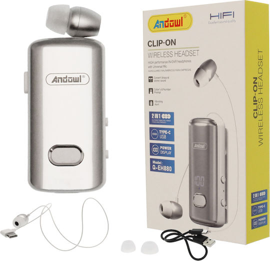 Andowl Q-EH880 In-Ear Bluetooth-Freisprecheinrichtung Kopfhörer Gray