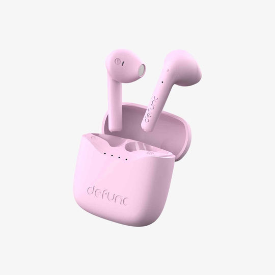 Defunc True Lite Travel Kit Earbud Bluetooth Handsfree Earphones with Sweat Resistance and Charging Case Pink