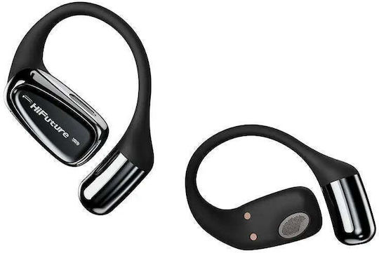 HiFuture FutureMate2 PRO Open Ear Bluetooth Handsfree Ακουστικά με Αντοχή στον Ιδρώτα και Θήκη Φόρτισης Μαύρα