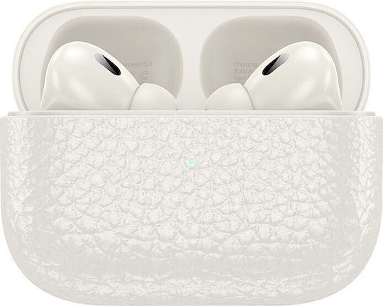 Hoco EQ9 Duke In-ear Bluetooth Handsfree Ακουστικά με Θήκη Φόρτισης Λευκά