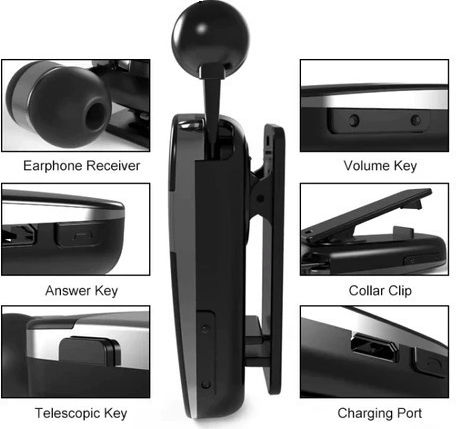 K53 In-ear Bluetooth Handsfree Cască White