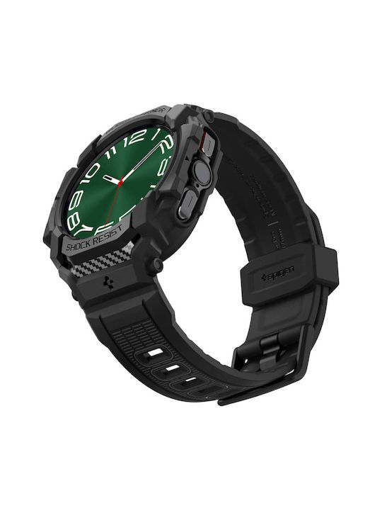 Spigen Rugged Armor Pro Curea Silicon Negru (Galaxy Watch Ultra)