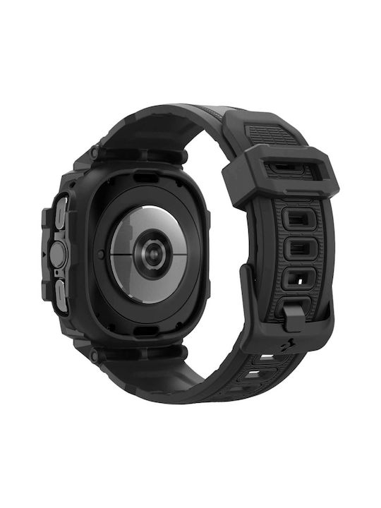 Spigen Rugged Armor Pro Curea Silicon Negru (Galaxy Watch Ultra)