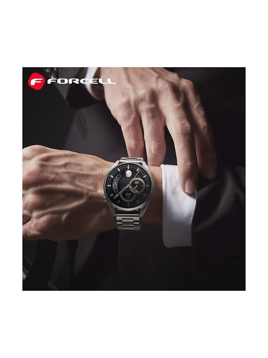 Forcell F-Design FS06 Λουράκι Ανοξείδωτο Ατσάλι Γκρι (SAMSUNG Watch)