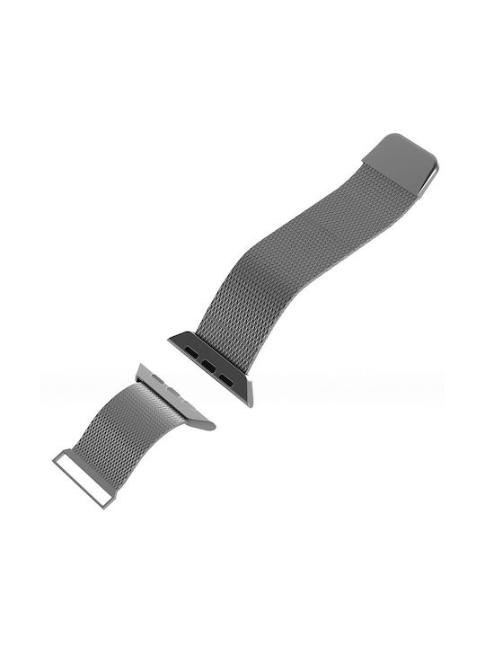 Puro Curea Oțel inoxidabil Gri (Apple Watch 44/45/46mm/Ultra 49mm)