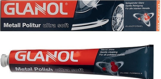 Glanol Metal Polish Ultra Soft Αλοιφή Γυαλίσματος για Μεταλλικές Επιφάνειες 100gr