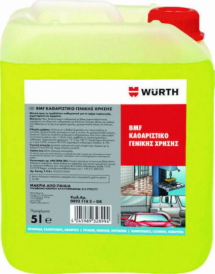Wurth Υγρό Καθαρισμού Bmf Cleaner 5lt 08931182