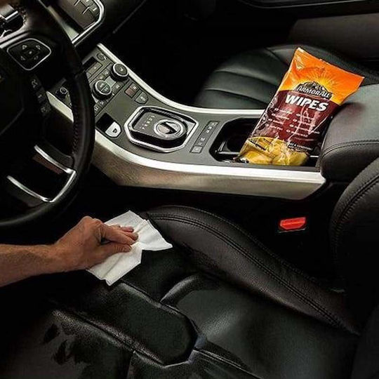 Armor All Leather Wipes Șervețele de Curățare pentru Părți din Piele Auto 20 Bucăți