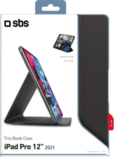SBS Flip Cover Schwarze (iPad Pro 2022 12,9 Zoll)