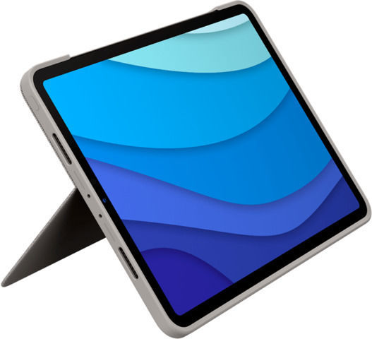 Logitech Combo Touch UK Flip Cover cu Tastatură în Engleză Marea Britanie Nisip (iPad Pro 2021 12.9") 920-010222