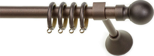 Anartisi Metallic Curtain Pole Liberty Single Φ20mm 200cm Copper