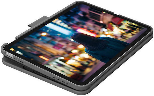 Logitech Flip Cover με Πληκτρολόγιο στα Αγγλικά UK Γκρι (iPad 2022 10.9'')