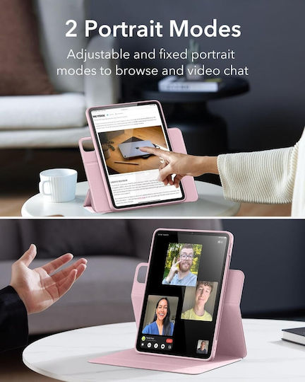 ESR Rebound Hybrid 360 Back Cover Ανθεκτική Ροζ (iPad Pro 2024 11")