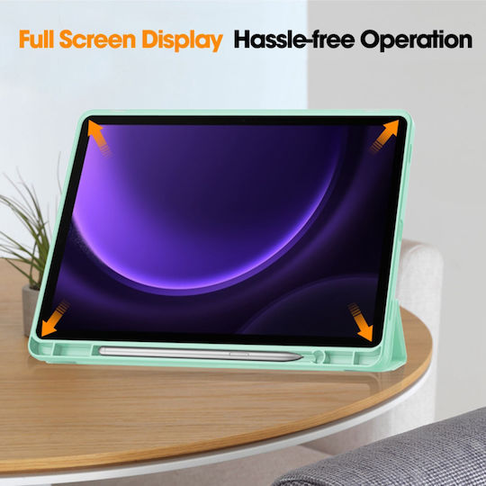 Techsuit Flip Cover Πράσινη (Samsung Galaxy Tab S9 FE)