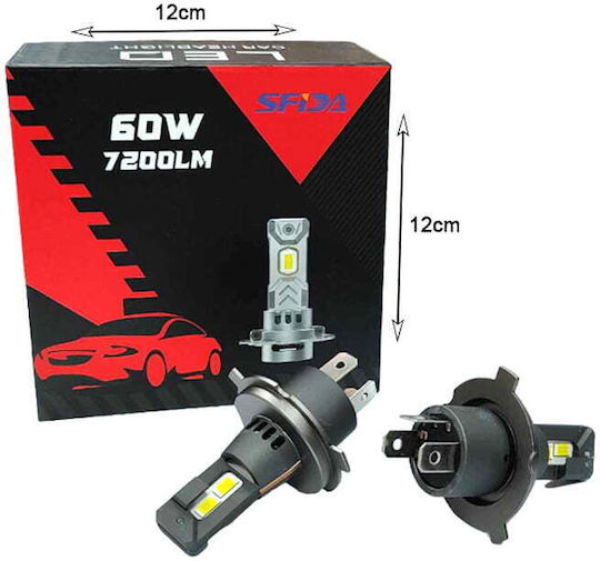 Carner Лампи Автомобила H4 / HB2 LED 12V 60W 2бр