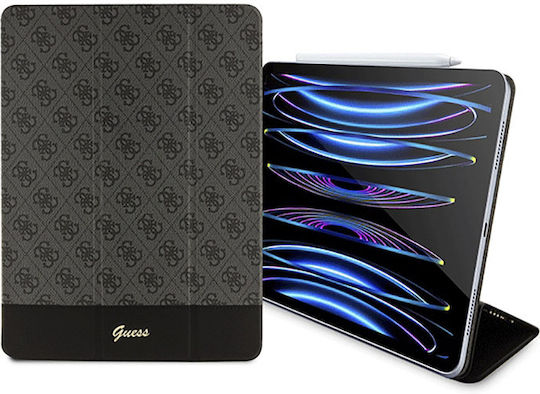 Guess 4G Stripe Allover Klappdeckel Schware (iPad Pro 2020 12,9 Zoll / iPad Pro 2021 12,9 Zoll / iPad Pro 2022 12,9 Zoll) GUFCP12PS4SGK