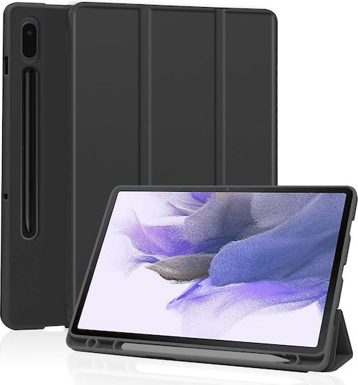 Techsuit Флип Капак Черен (Samsung Galaxy Tab S7 FE)