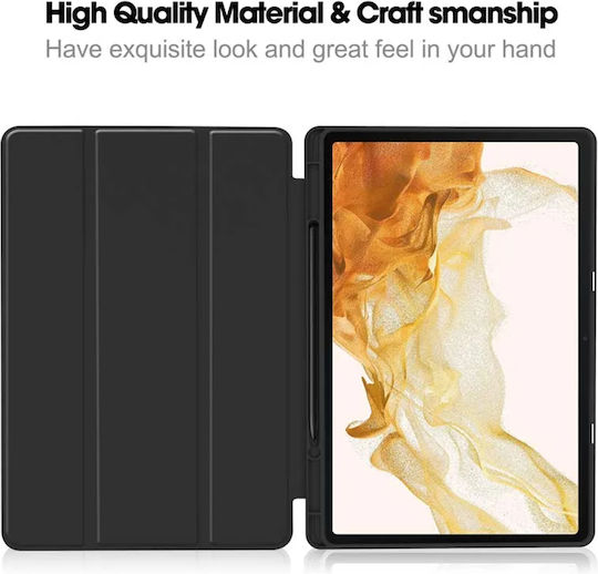 Techsuit Флип Капак Черен (Samsung Galaxy Tab S7 FE)