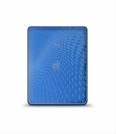 iLuv Flexi-Clear Case Wave iPad Umschlag Rückseite Blau