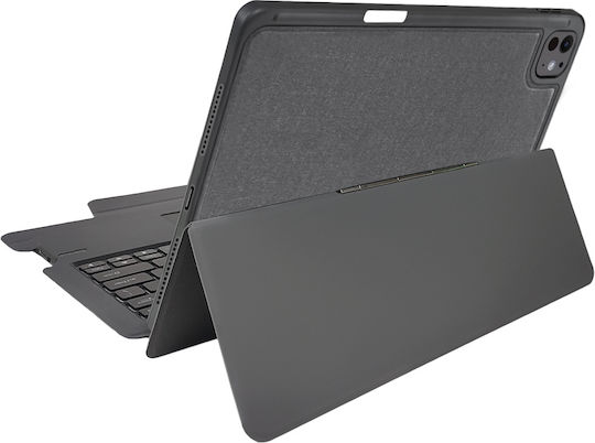 Techsuit Flip Cover mit Tastatur Schwarz für iPad Pro 2024 13"