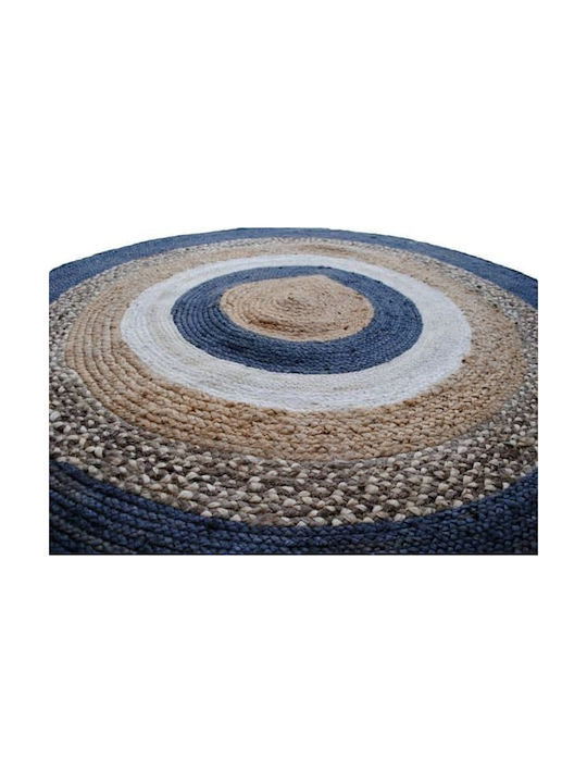 Klonaras Bello Rug Round from Jute Anthracite 2001671