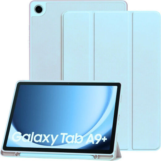 Techsuit Klappdeckel Robust Hellblaa (Samsung Galaxy Tab A9 Plus)