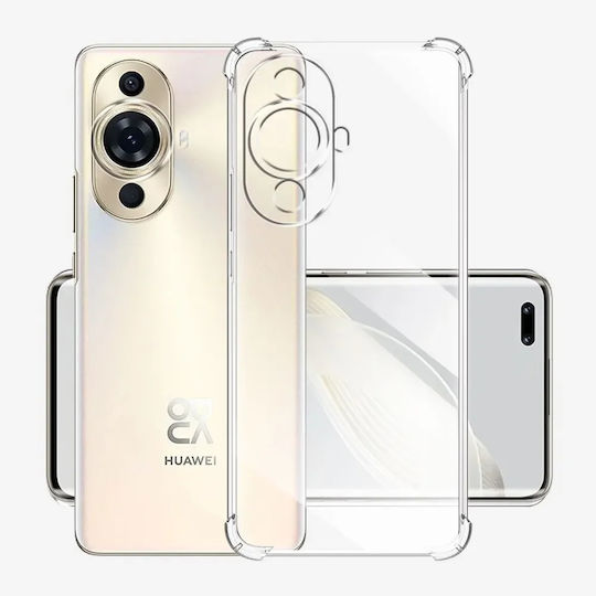 Techsuit Shockproof Clear Umschlag Rückseite Silikon Transparent (Huawei Nova 12s)
