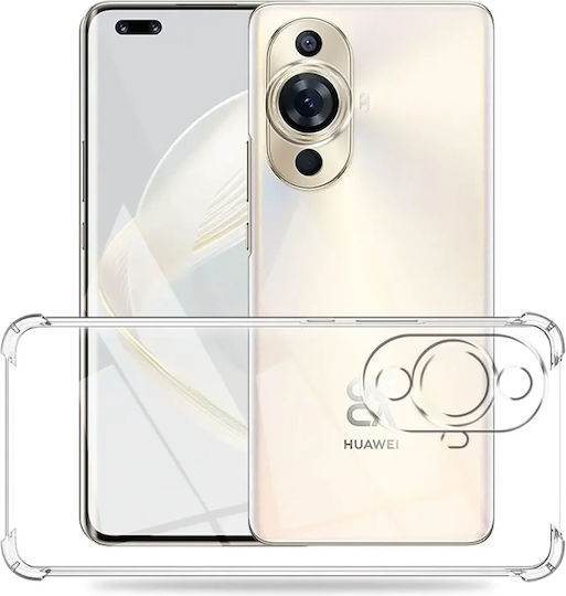 Techsuit Shockproof Clear Umschlag Rückseite Silikon Transparent (Huawei Nova 12s)
