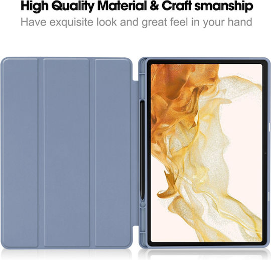 Techsuit Flip Cover Γκρι (Samsung Galaxy Tab S7 Plus, S8 Plus)