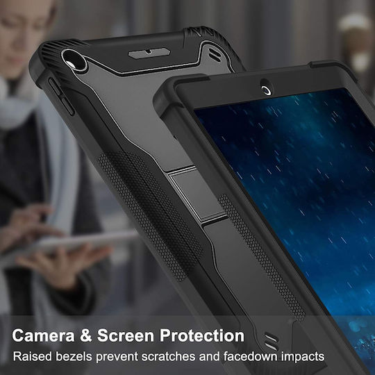 Techsuit Flip Cover Dauerhafte Schwarze (iPad 2017/2018 9.7")