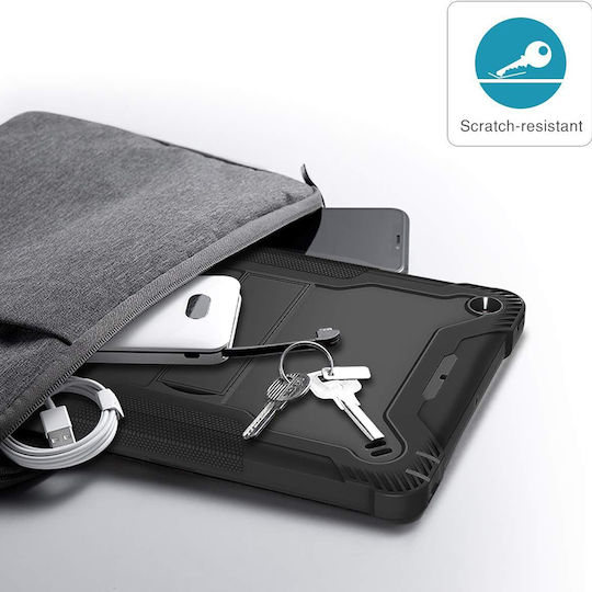 Techsuit Flip Cover Dauerhafte Schwarze (iPad 2017/2018 9.7")