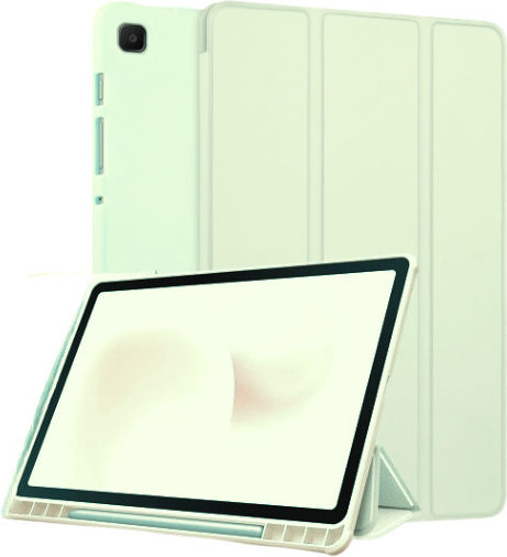 Techsuit Durable Green Flip Cover (Galaxy Tab S6 Lite 10.4)
