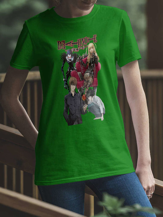 Characters T-shirt Death Note Green Cotton