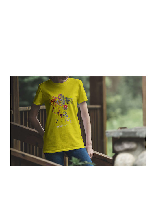 T-shirt Death Note Yellow Cotton