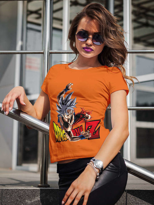 Small T-shirt Dragon Ball Orange Cotton