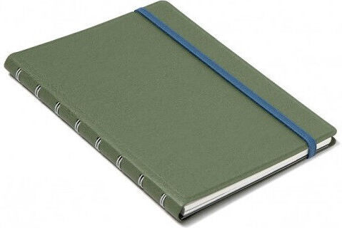 Filofax Notebook Refillable Σημειωματάριο Σπιράλ A5 Ριγέ με Λάστιχο Λευκό