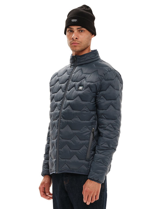 Emerson Herren Winter Jacke Puffer Wasserdicht und winddicht Blau