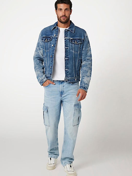 Guess Men's Denim Jacket Blue