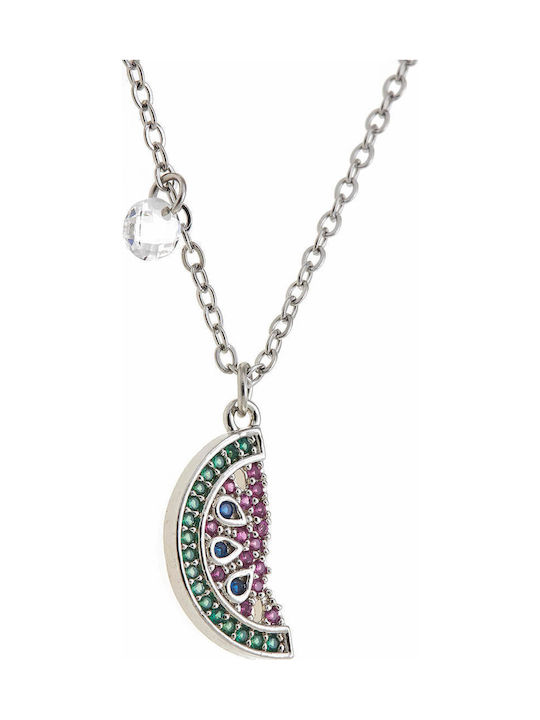 Sequoia Watermelon With Stones Kids Necklace