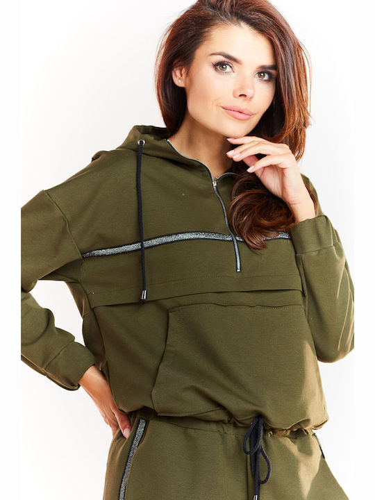 Infinite You Women's Hooded Sweatshirt Khaki