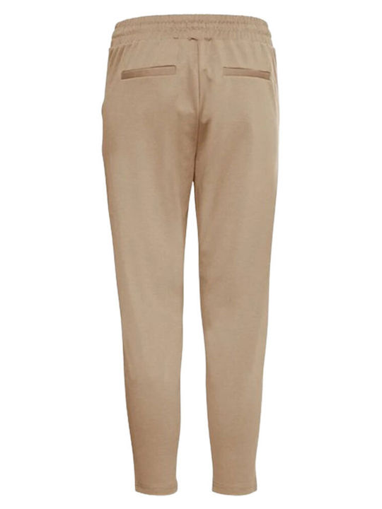 ICHI Pantaloni de trening pentru femei Beige