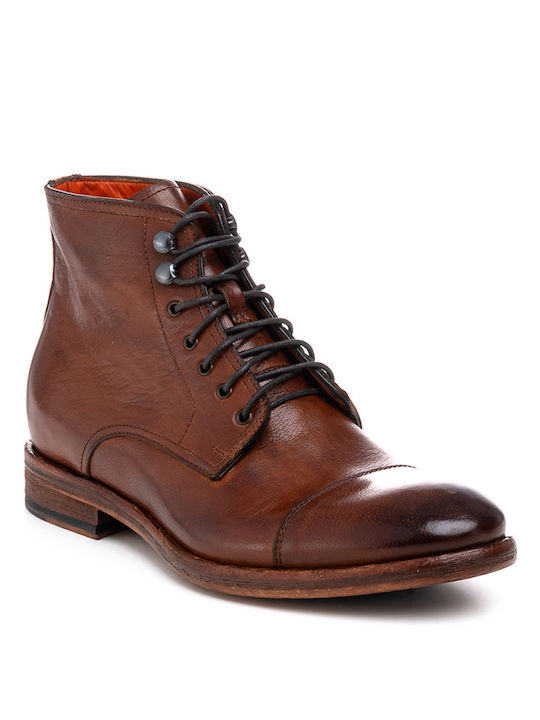 Perlamoda Men's Leather Boots Tabac Brown