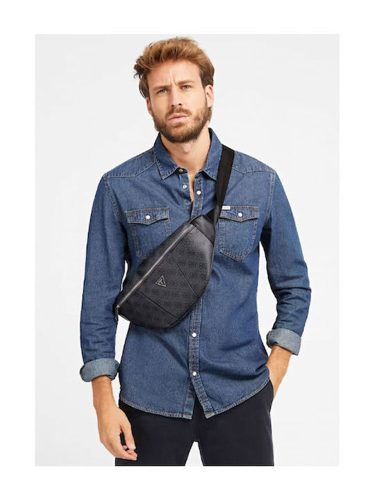 Herren Bum Bag Taille Schwarz