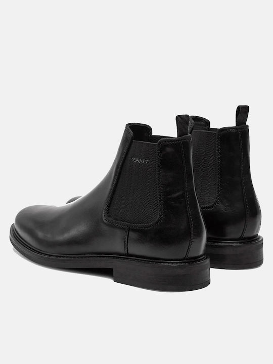 Leather Black Men's Boots